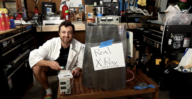 homemade xray machine, man builds diy xray machine