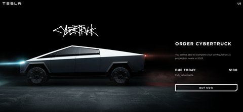 Tesla Cybertruck order page tesla cybertruck order page