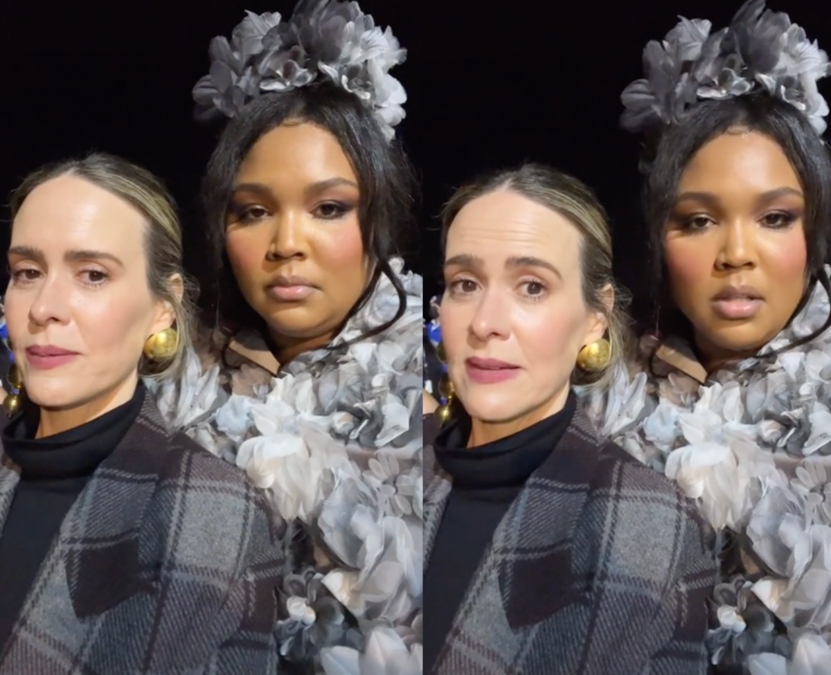 Sarah Paulson The Killer Is Escaping Scene Lizzo and Sarah Paulson Do "The Killer Is Escaping" TikTok