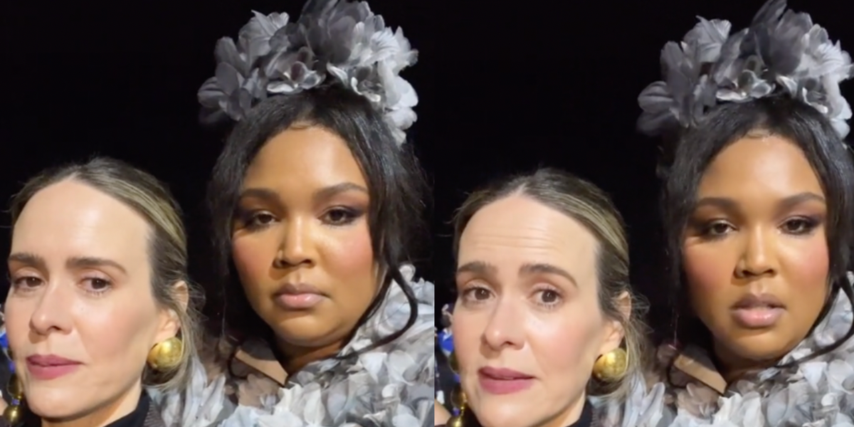 Sarah Paulson The Killer Is Escaping Scene Lizzo and Sarah Paulson Do "The Killer Is Escaping" TikTok