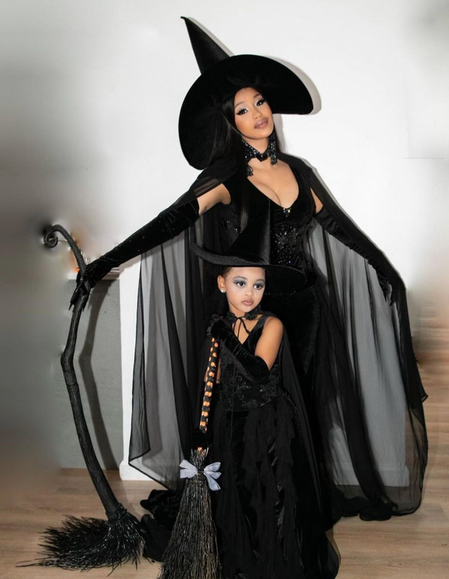 Cardi B And Her Daughter Kulture Take On Halloween Together In Matching Costumes