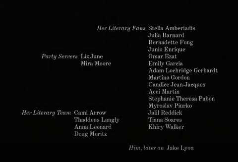 the ending credits in the all too well film