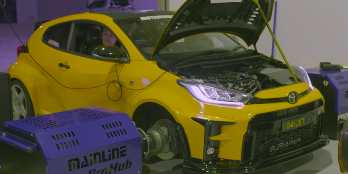 Toyota GR Yaris with Stock Internals Makes Nearly 500 HP on Dyno