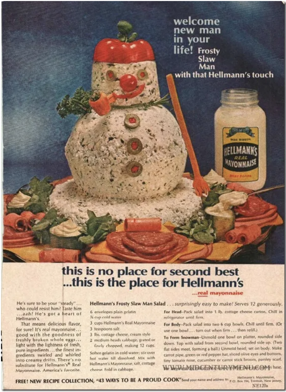 Kraft vintage recipes booklet circa 1970s 