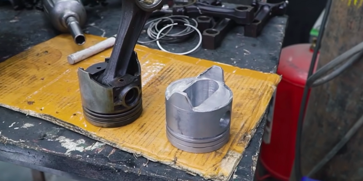 Homemade steel pistons project ends in engine nightmare