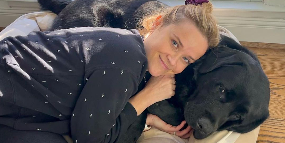 Reese Witherspoon Shares A No-Makeup Photo With Her Dog In New IG Reese Witherspoon Shares A No-Makeup Photo With Her Dog In New IG