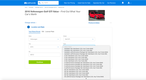 edmunds appraisal tool