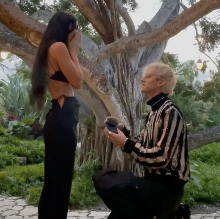 Um Notice Anything Familiar About Machine Gun Kelly's Proposal Outfit?