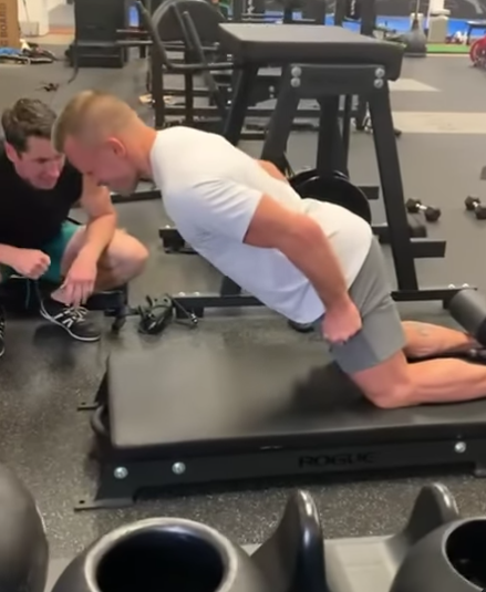 Watch Georges St-Pierre ‘Finally’ Nail Nordic Hamstring Curls