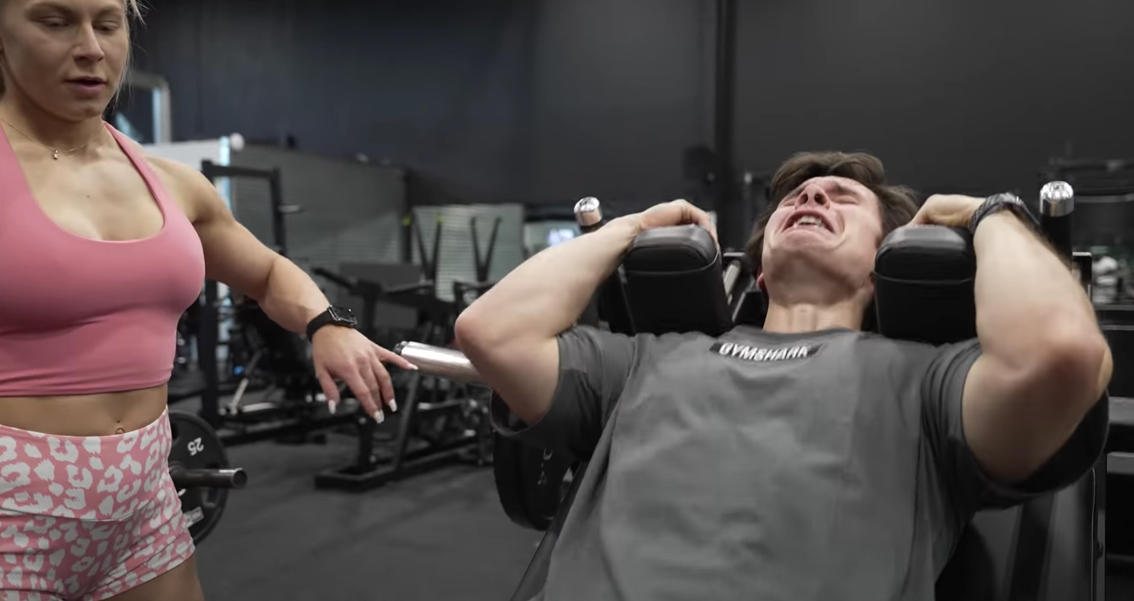 Watch This Guy Get Crushed By a Pro Female Bodybuilder's Workout