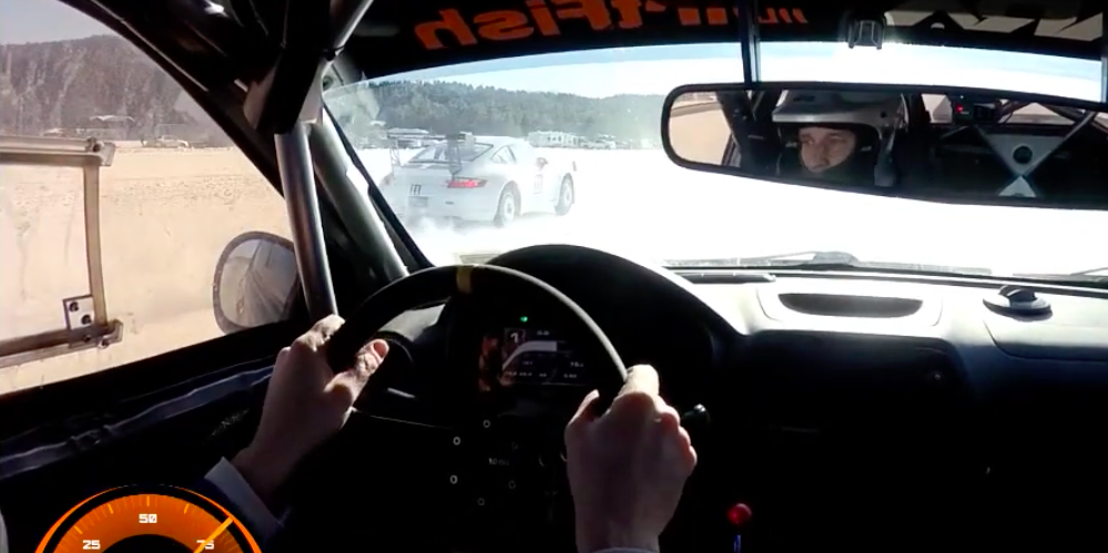 Ice Racing Is the Only Place Where a Subaru Impreza Can Keep Up With a GT3 Cup