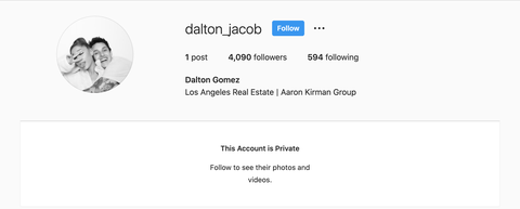 dalton gomez instagram sayfası