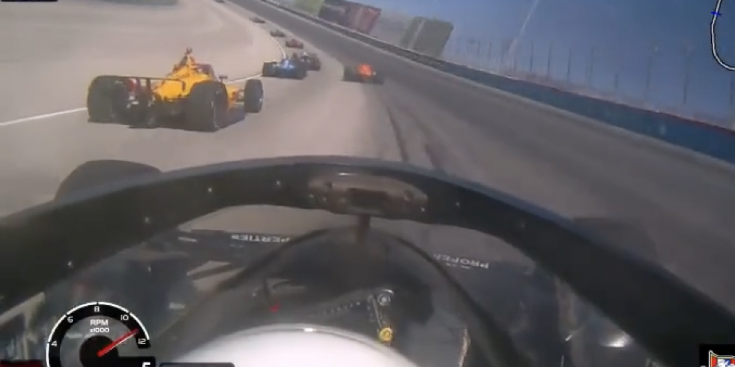 Watch This IndyCar Rookie Pass 10 Cars in 45 Seconds