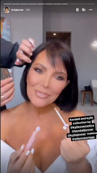 kris jenner new haircut on instagram stories