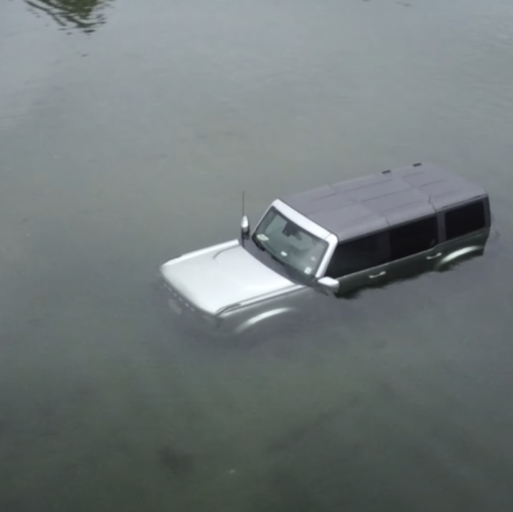 This Ford Bronco Has Been Stuck on a Sandbar for Days