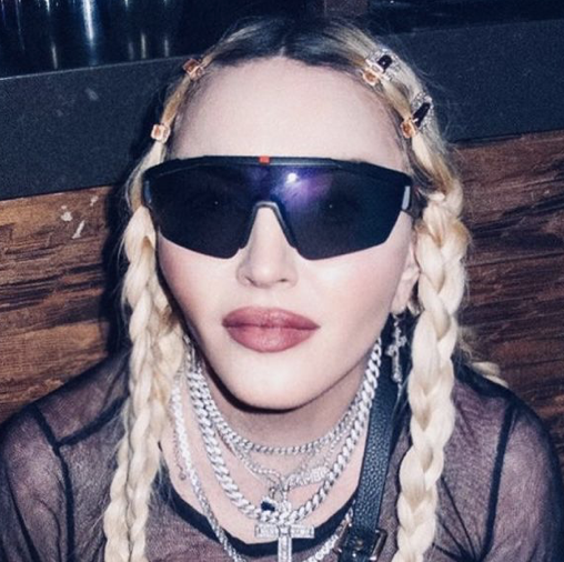Madonna Shows off Her Totally Epic Legs in Fishnets in a New Instagram Photo
