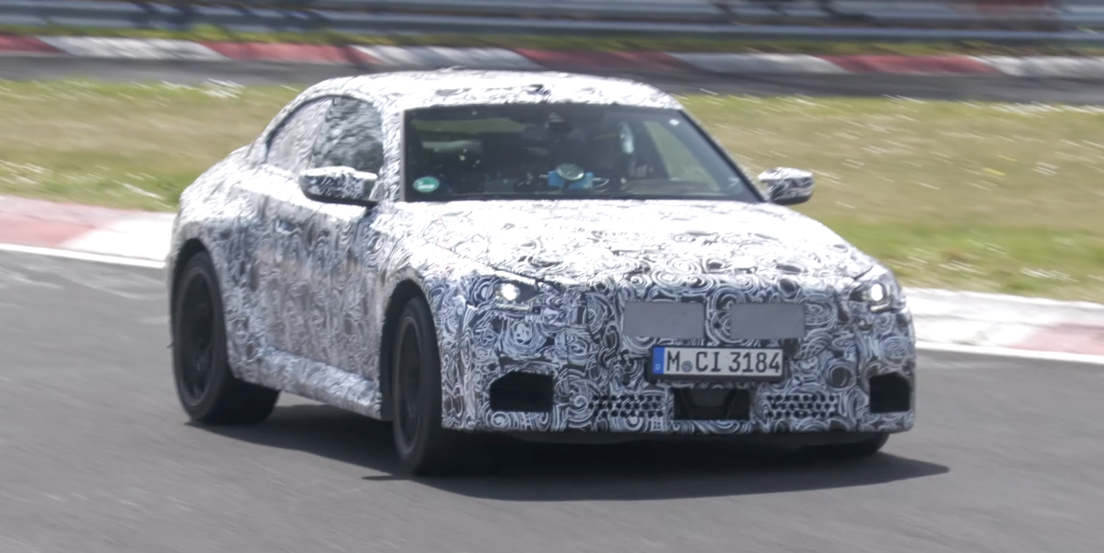 Watch This New BMW M2 Test Mule Fly Around the Nürburgring