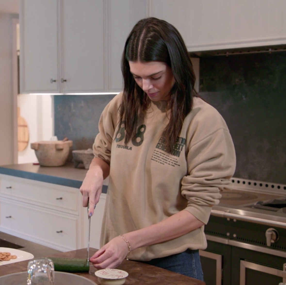 In Which Kendall Jenner Attempts to Cut Yet Another Cucumber