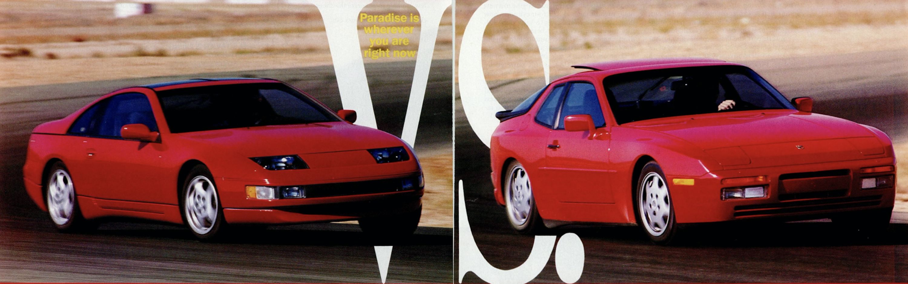 Paradise on Wheels: 1990 Nissan 300ZX vs. Porsche 944 S2
