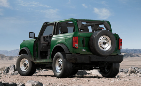 2022 ford bronco base twodoor rear