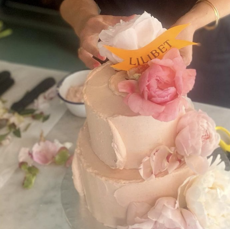 Lilibet Had the Cutest Pink Cake Covered in Peonies for Her First Birthday Party