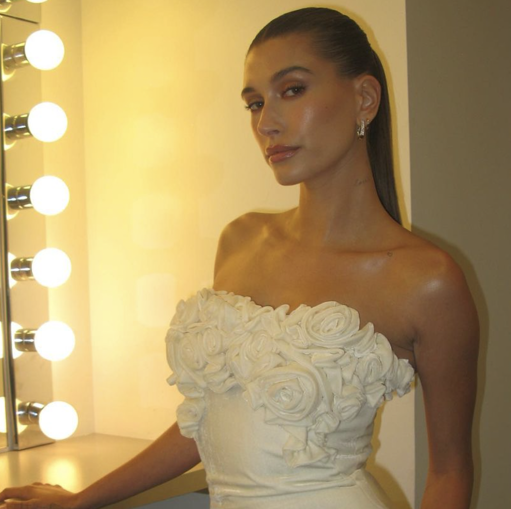 Hailey Bieber's Bridal Mini Dress Is Going Straight on the Mood Board