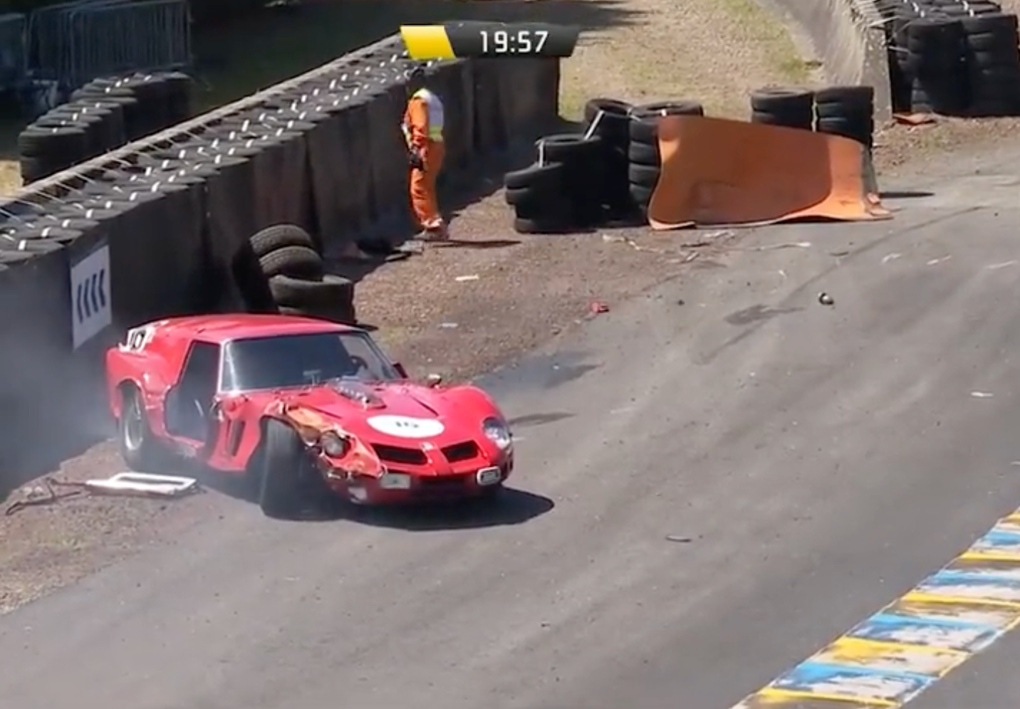 Tragedy Strikes as One-Off Ferrari Breadvan Crashes at Le Mans Classic