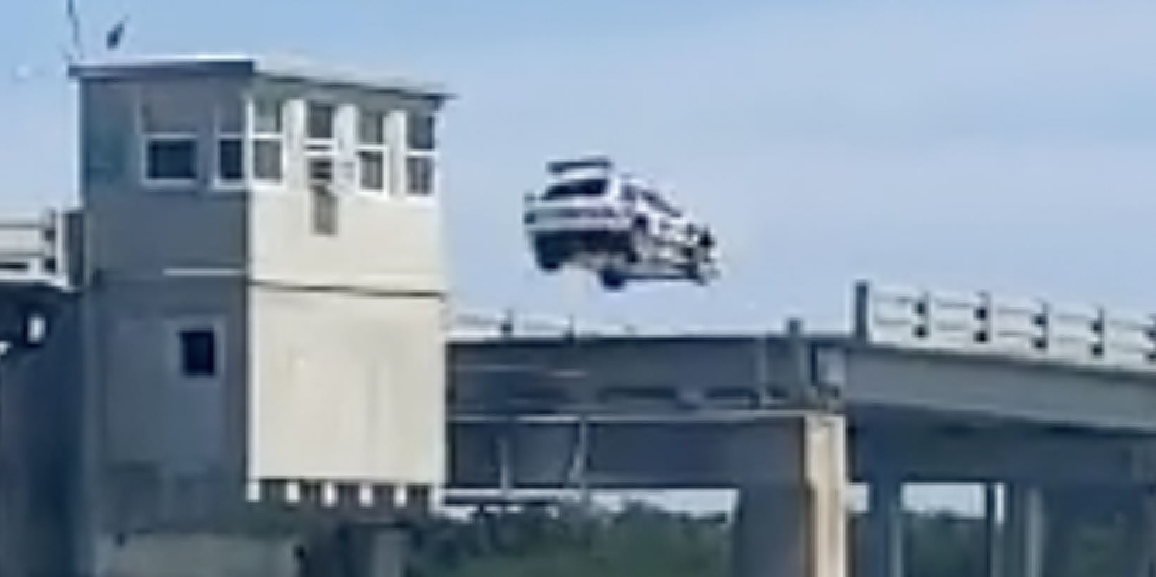 Watch Travis Pastrana Jump His 900-HP Subaru GL Gymkhana Wagon Over a Bridge in Florida