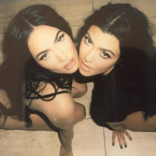 Megan Fox and Kourtney Kardashian Look Like Twins as They Pose in Their Underwear