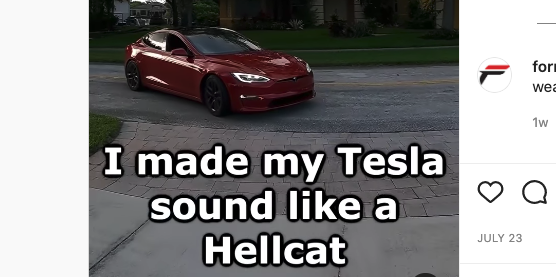 This Guy Got His Tesla Model S Plaid to Sound Like a Hellcat