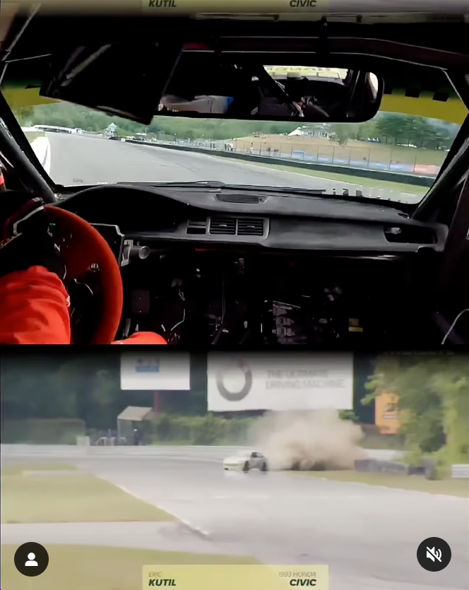 This Accidental 80-MPH Drift at Lime Rock Might Be the Save of the Year