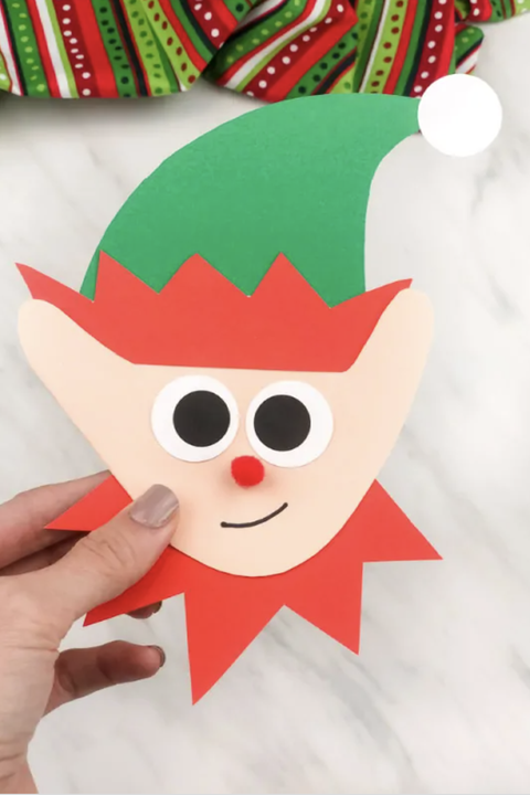 cute elf christmas card