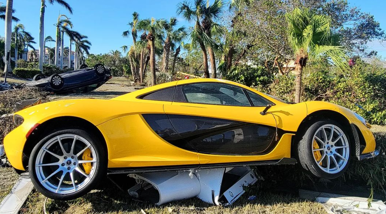 A McLaren P1 Was Ripped Out of a Garage by Hurricane Ian