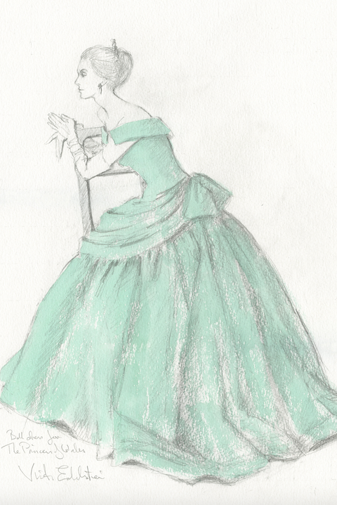 Los bocetos inéditos de los vestidos de Lady Di