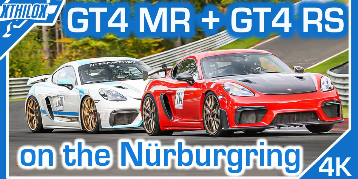 La Porsche 718 Cayman GT4 RS rivalise avec la GT4 MR au Nürburgring