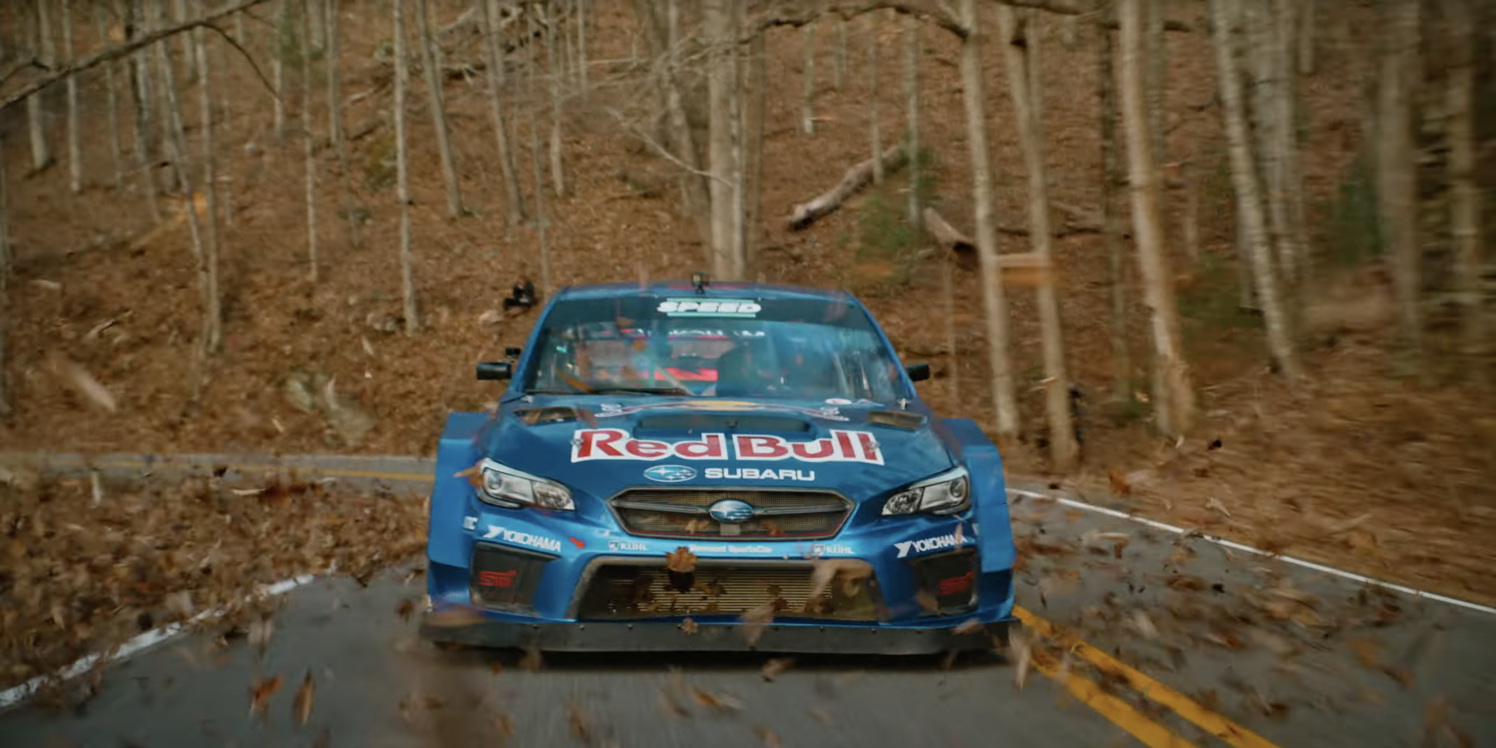 Watch This 600-HP Rallycross-Spec Subaru WRX STI Fly Down Tail of the Dragon Sideways