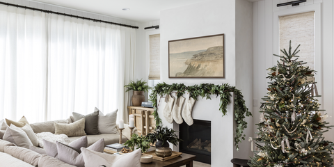 modern christmas decor living room