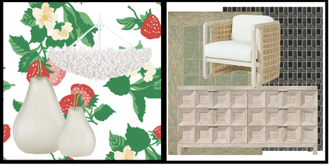 fruit trend and coffered motif trend