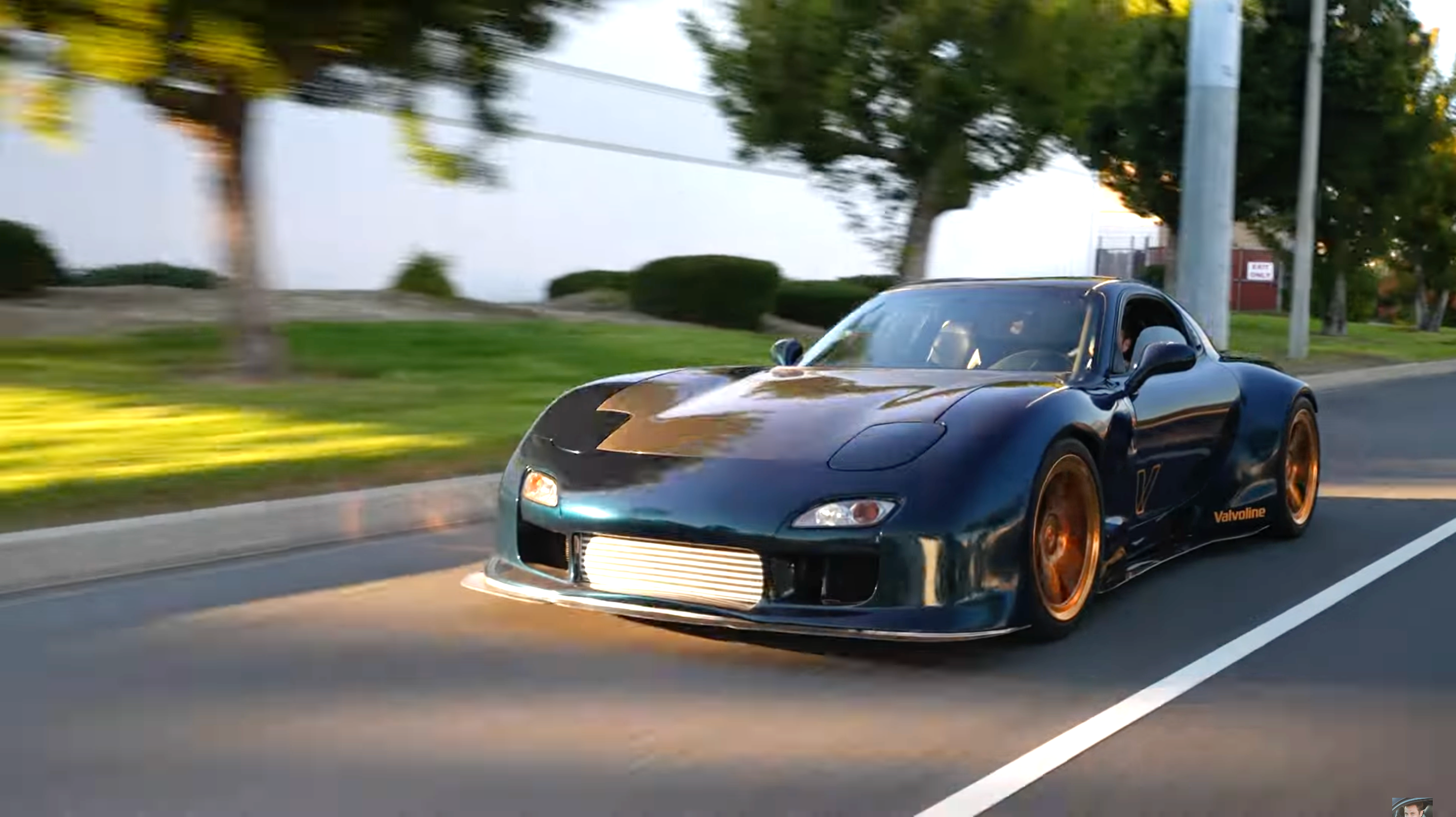 Watch Rob Dahm Drive His Four-Rotor RX-7 on the Road for the First Time