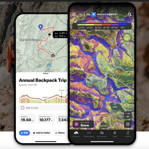 best workout apps onx backcountry maps