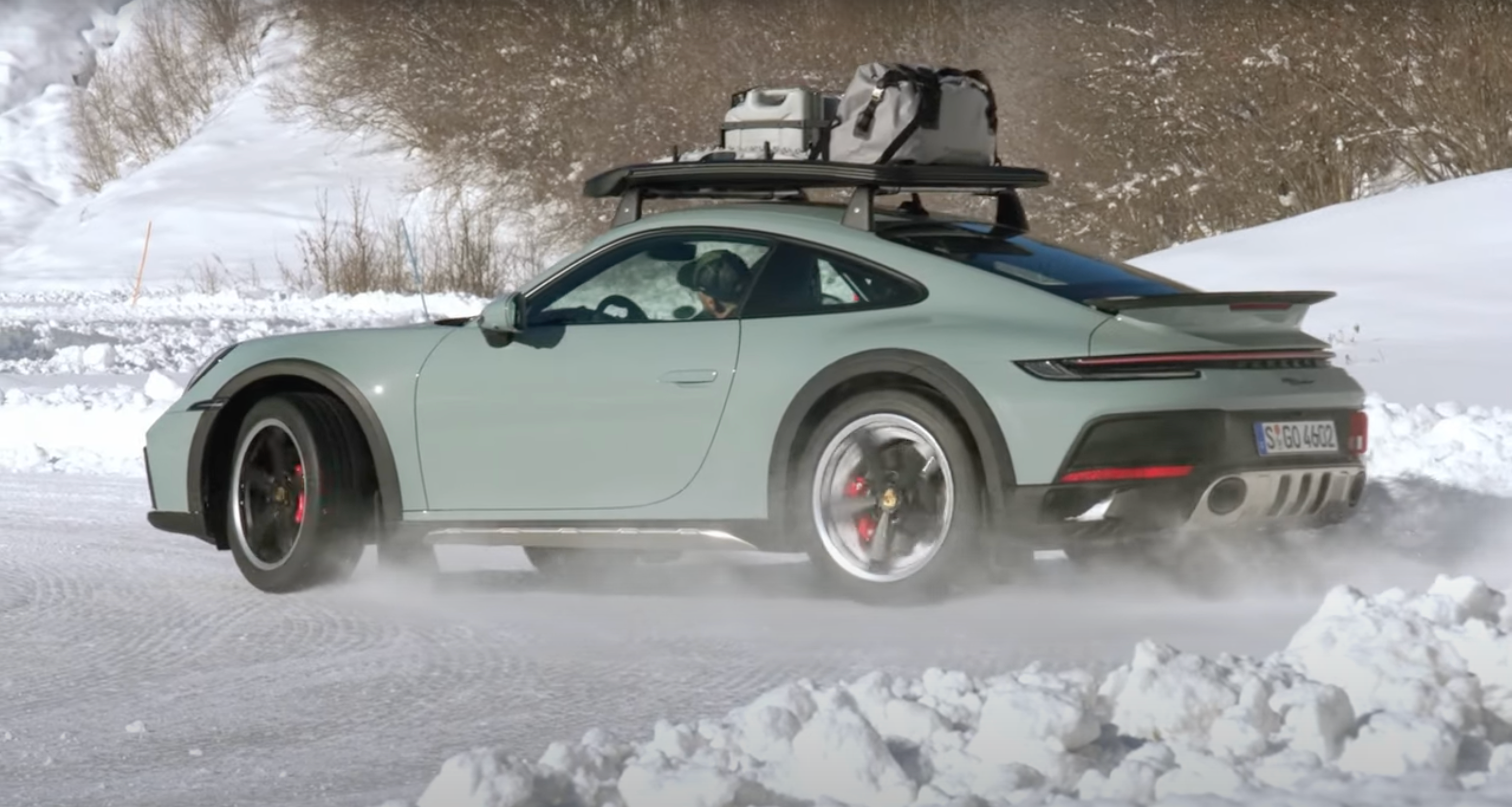 Watch a Porsche 911 Dakar Dance in the Snow