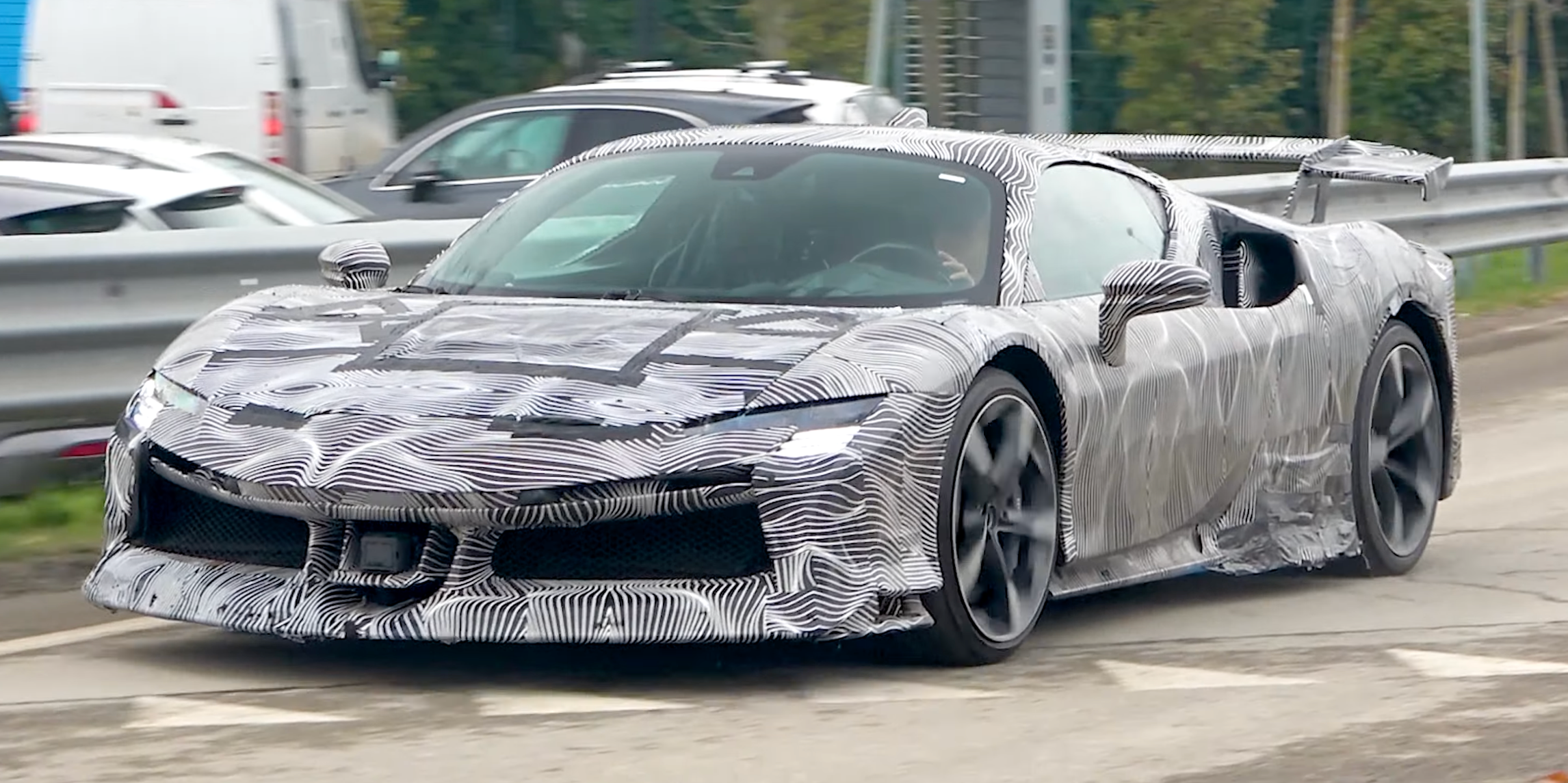 Something's Going on With this Extreme Ferrari SF90 Prototype