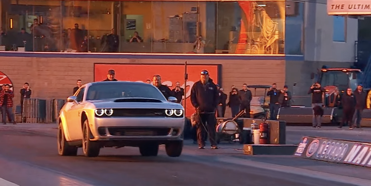 Watch the 1025-HP Dodge Demon 170 Pull Off Its First Public Drag Run