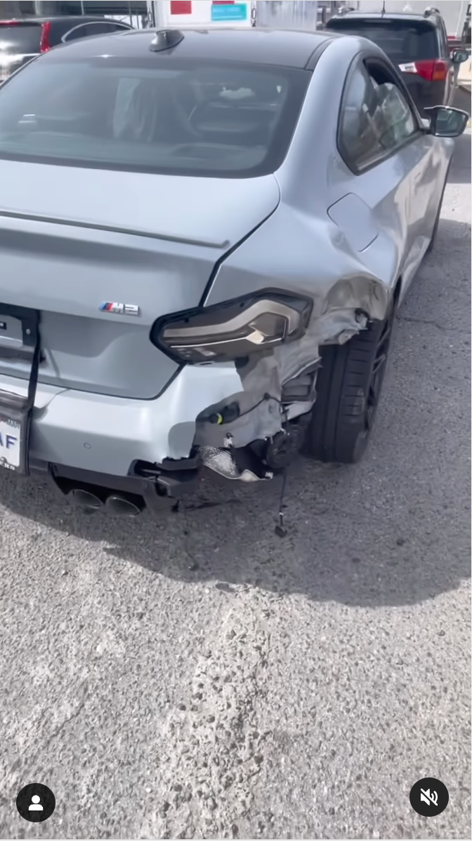 Someone's Already Crashed Into a 2023 BMW M2