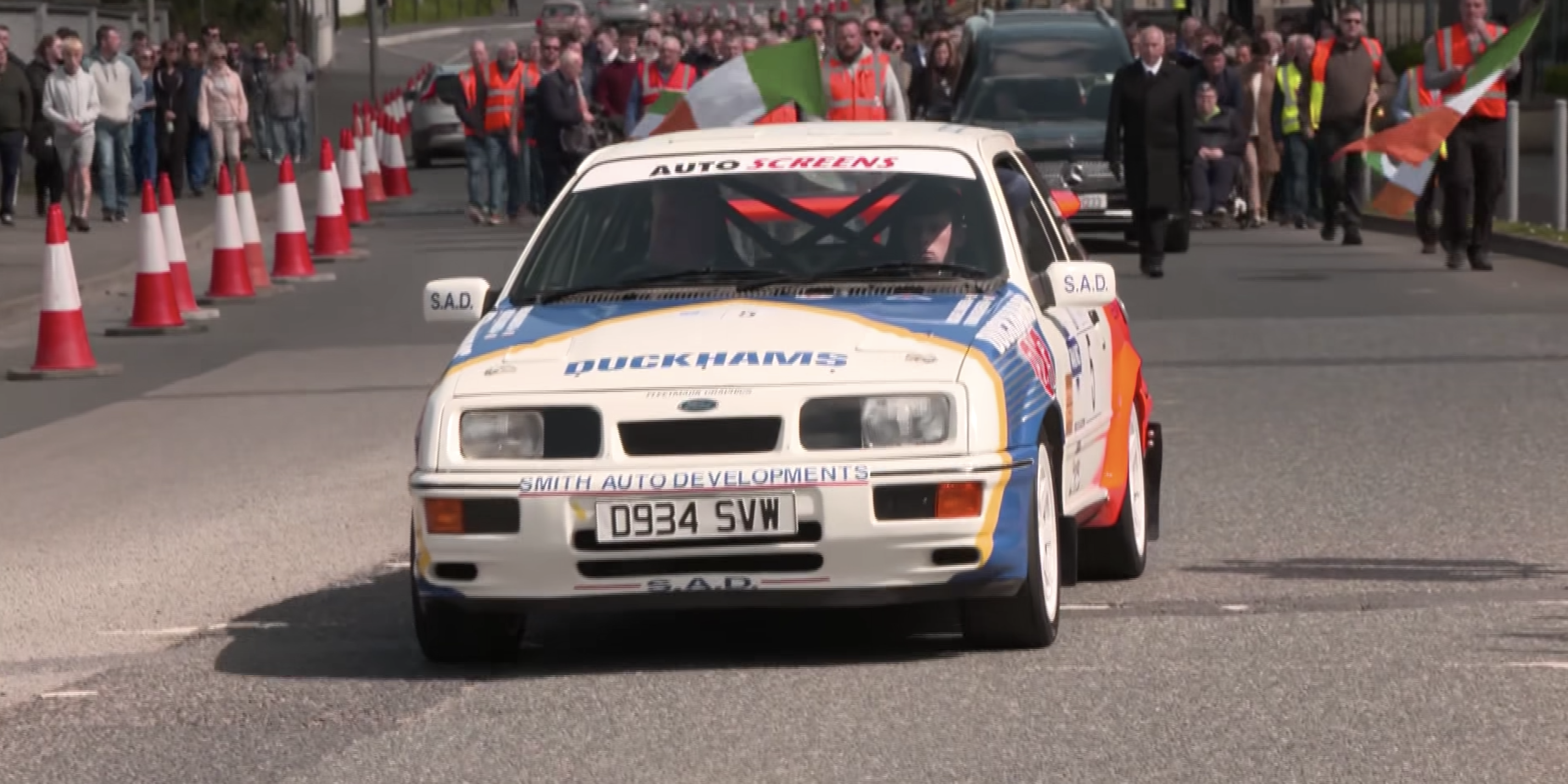 Craig Breen's Funeral Procession Was Led by His Own Ford Sierra Cosworth