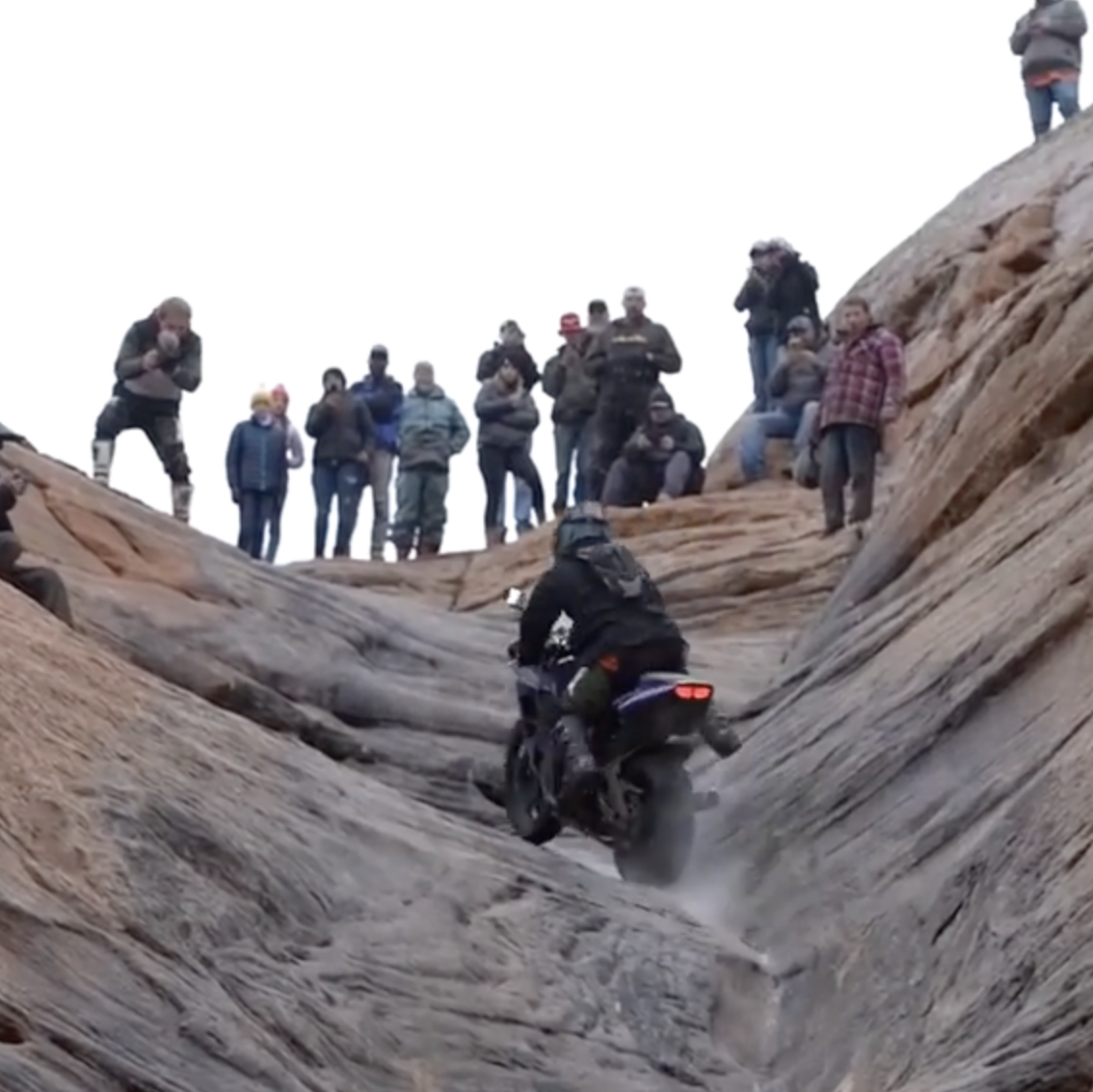 Watch in Disbelief as a Yamaha R6 Superbike Climbs Hell's Gate