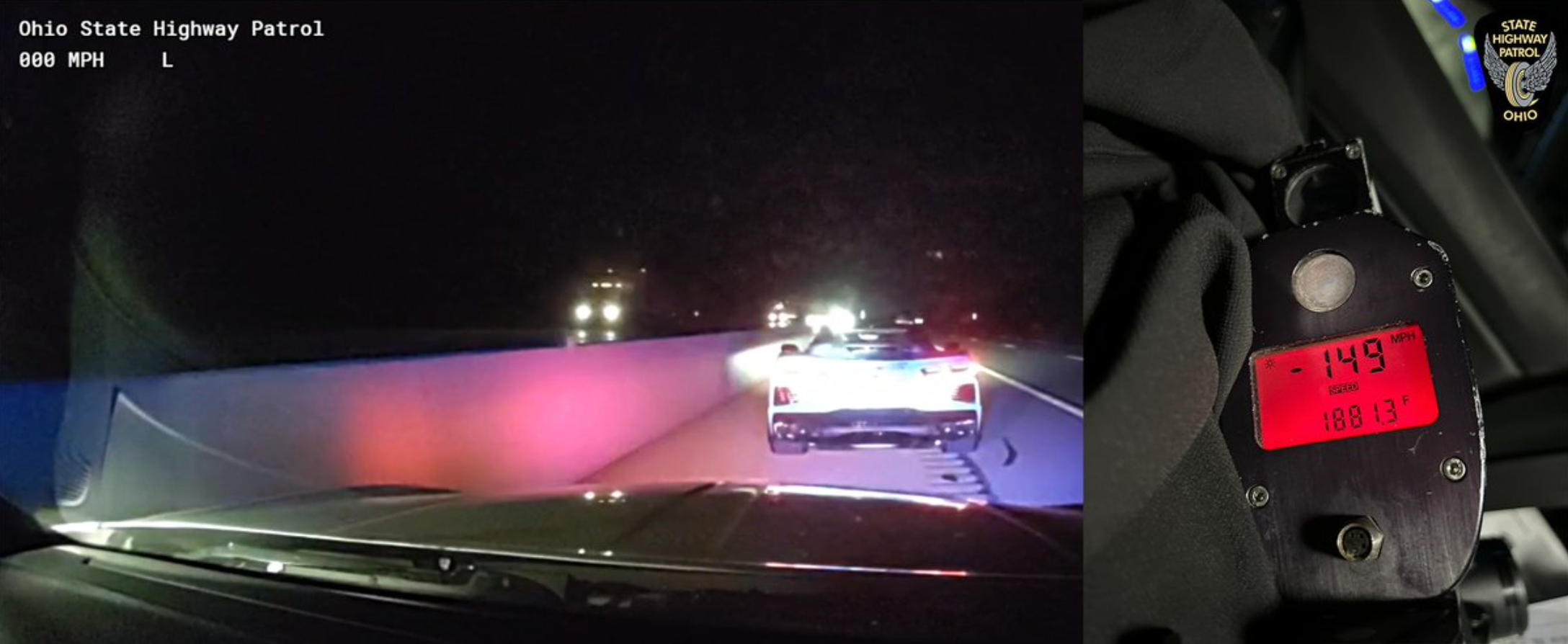 C8 Corvette Driver Busted Doing 149 MPH in a 65-MPH Zone