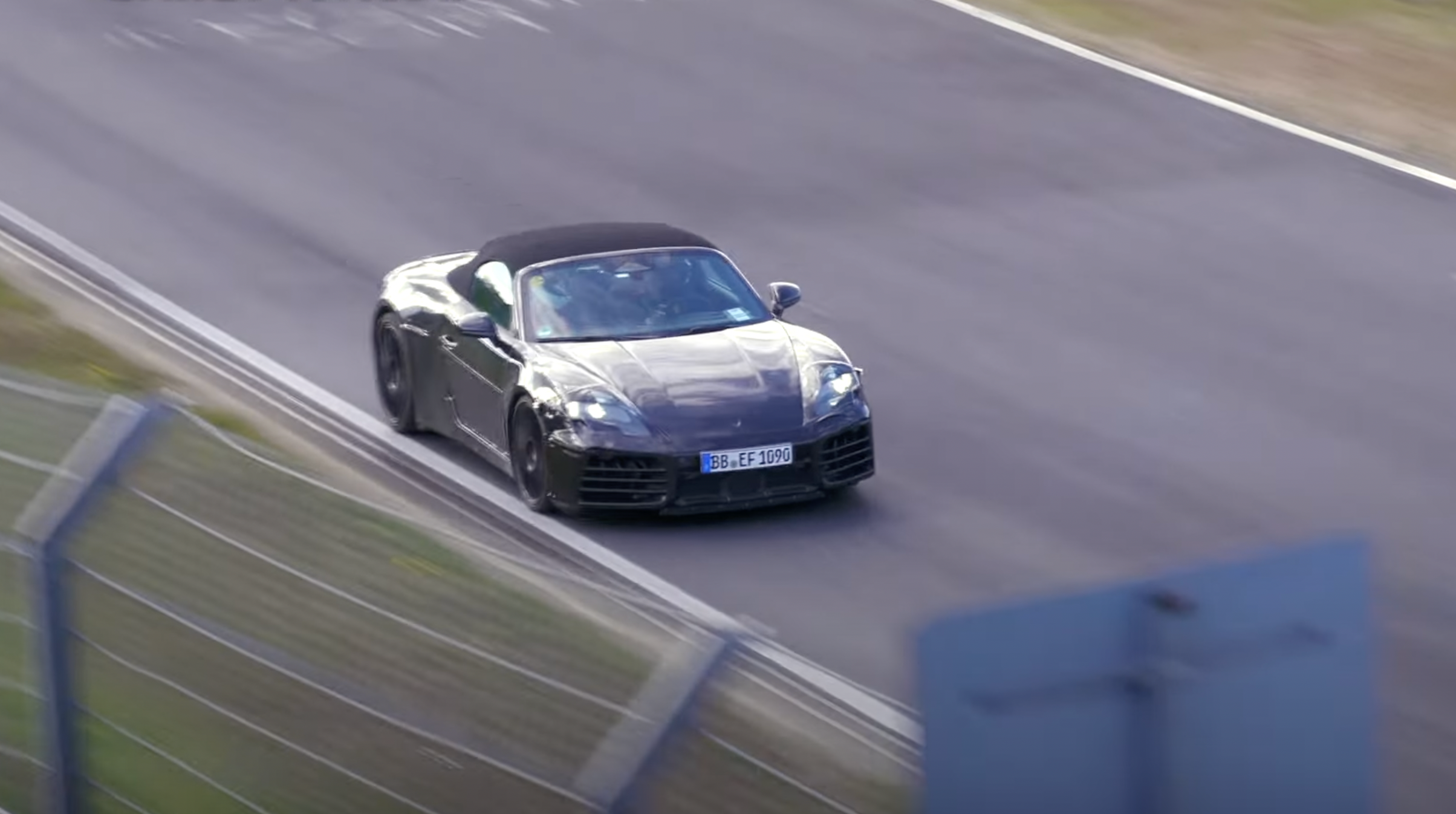 Watch the New Electric Porsche 718 Boxster Lap the Nürburgring