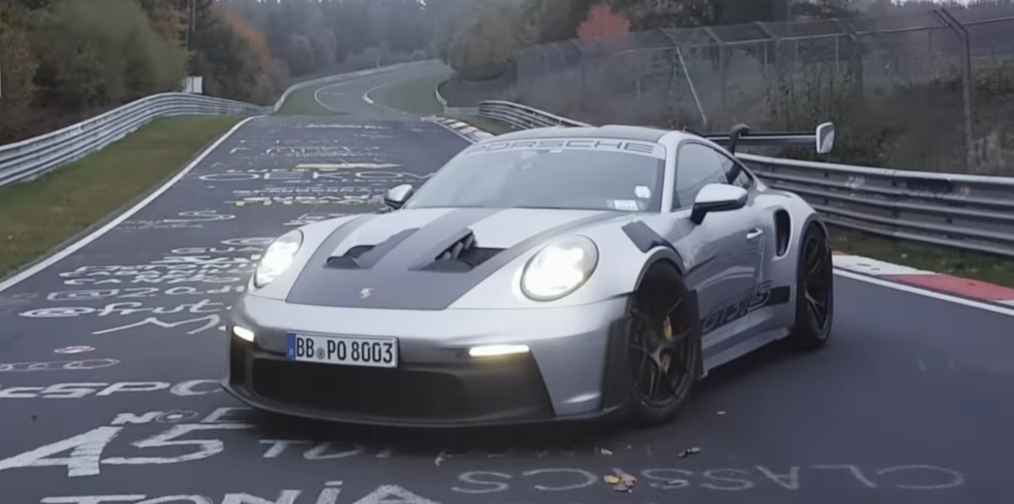 Watch The 2023 Porsche 911 GT3 RS Lap the Nürburgring in 6:54