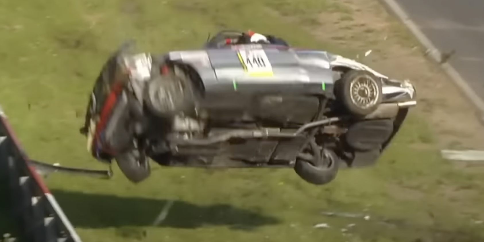 Vintage BMW Driver Somehow Walks Away From Massive Rollover Crash at the Nürburgring